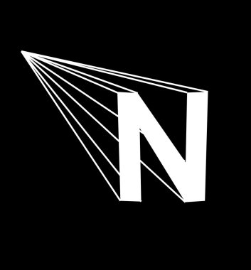 Soyut yaratıcı yazı tipi.