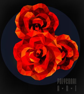 Soyut poligonal. Geometrik şekil