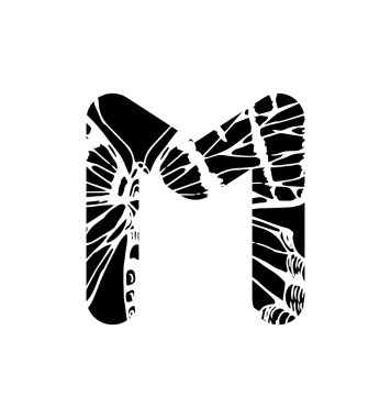 Vektör alfabesi ve genel tipografi 