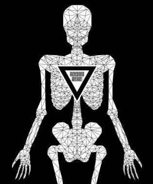 Soyut poligonal iskelet