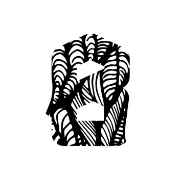 Vektör alfabesi ve genel tipografi 