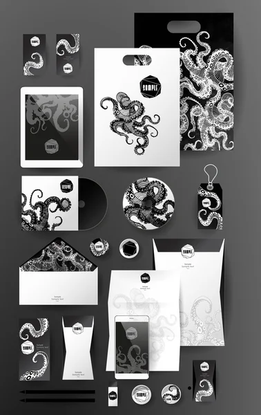 Abstraktes Business Set. Vorlage: Corporate Identity — Stockvektor