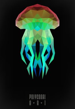 Soyut poligonal. Geometrik şekil