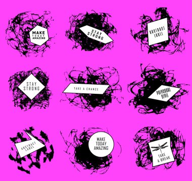 Soyut dizi BLOB'ları, sıçrama, etiketleri