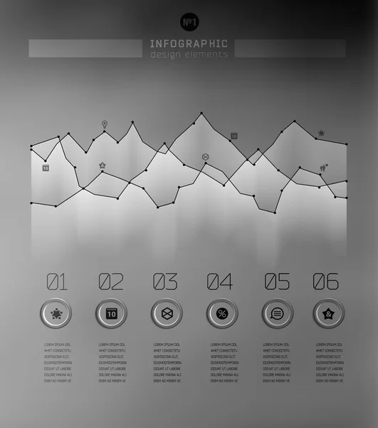 Desenfoque negocio paso transparentes y sombras opciones — Vector de stock