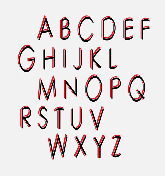 Alphabet. Designelemente — Stockvektor