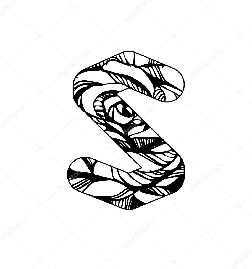 typographie lettre s