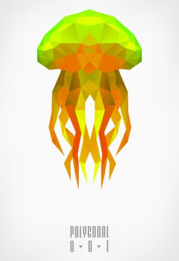 Soyut poligonal. Geometrik şekil