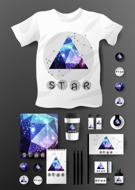 İş kümesi. Kurumsal kimlik şablonları kozmik