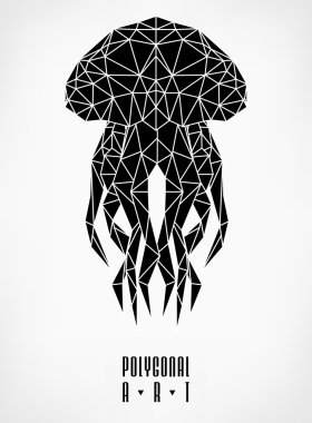 Soyut poligonal. Geometrik şekil