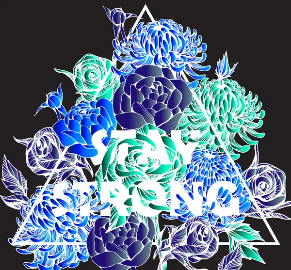 Beautiful flower background art — Stock Vector