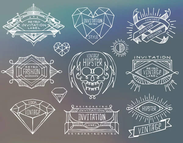 Diseño vintage retro abstracto — Vector de stock