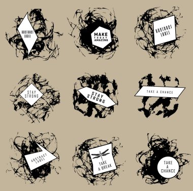 Soyut dizi BLOB'ları, sıçrama, etiketleri