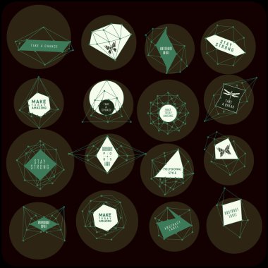 soyut üçgen tasarım 