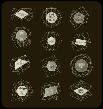 soyut üçgen tasarım 