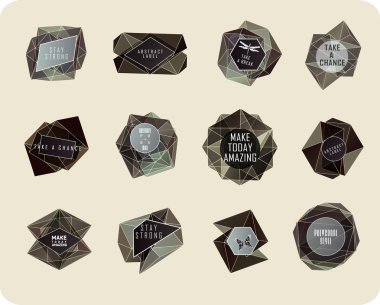 soyut üçgen tasarım 