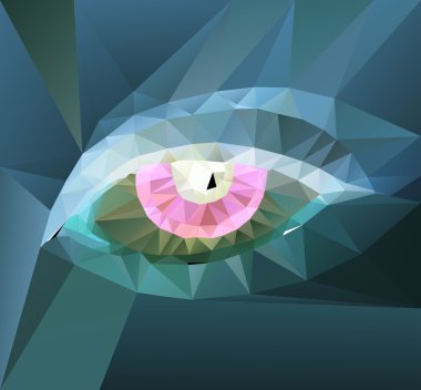 renk göz tasarımı. Yüksek teknoloji kavramı