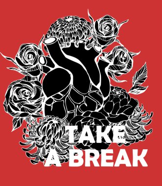 Tipografik arka plan el ile alıntı