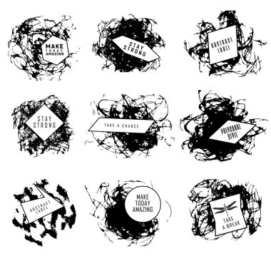 Soyut dizi BLOB'ları, sıçrama, etiketleri