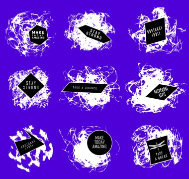 Soyut dizi BLOB'ları, sıçrama, etiketleri