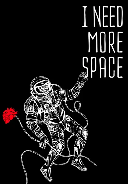 Uzay kavramı ile astronot 