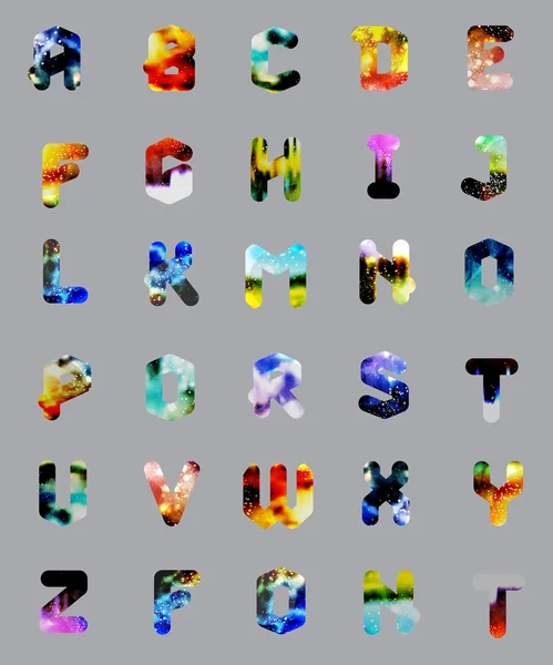 Geometryczne czcionki. Creative alfabet. Typograficzne zestaw. — Wektor stockowy