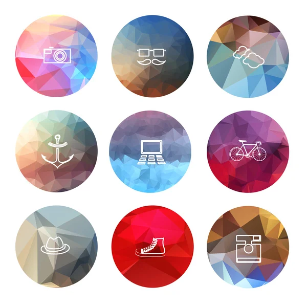 Universal modern icons for web and mobile app — Stock Vector