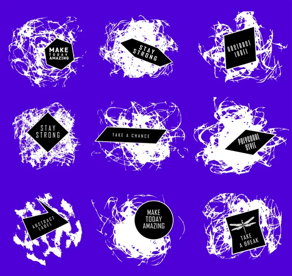 Soyut dizi BLOB'ları, sıçrama, etiketleri