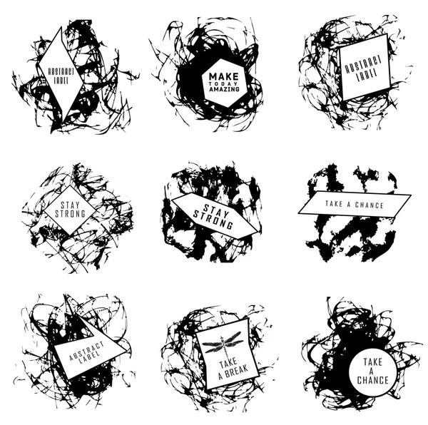 Soyut dizi BLOB'ları, sıçrama, etiketleri