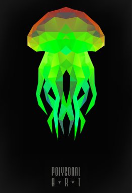 Soyut poligonal. Geometrik şekil