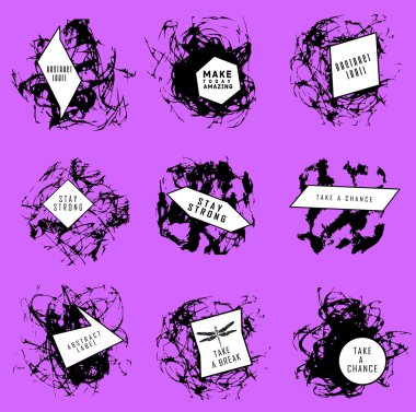 Soyut dizi BLOB'ları, sıçrama, etiketleri