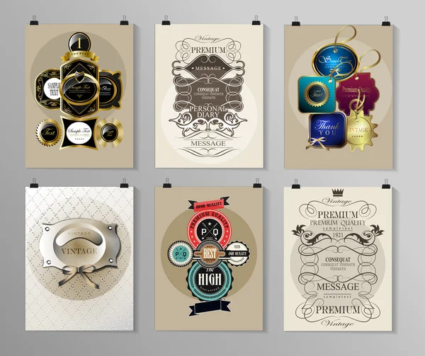 Afiş, el ilanı, broşür tasarım şablonları kümesi