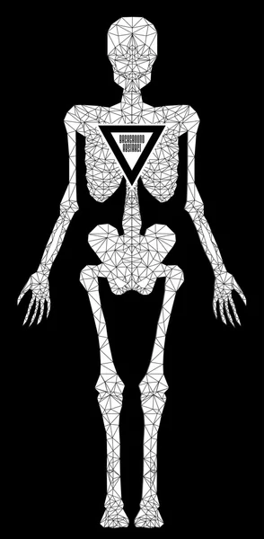 Esqueleto poligonal abstracto — Archivo Imágenes Vectoriales
