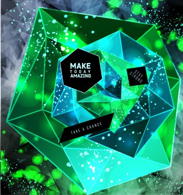 alan arka plan ve poligonal üçgen