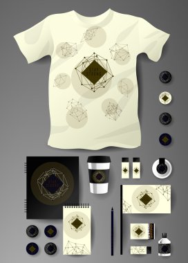 İş kümesi. Kurumsal kimlik şablonları kozmik