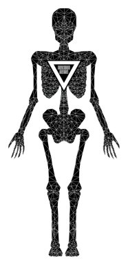 Soyut poligonal iskelet