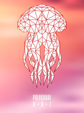 Soyut poligonal. Geometrik şekil