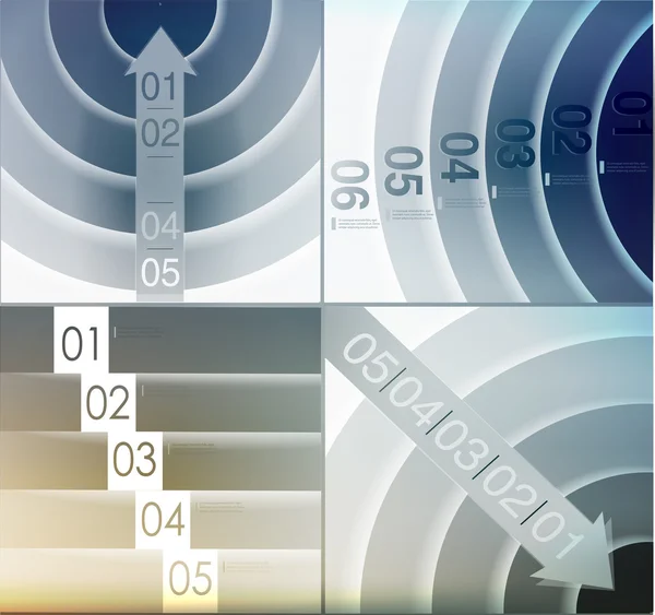 Abstracte achtergrond, getallenlijn, — Stockvector