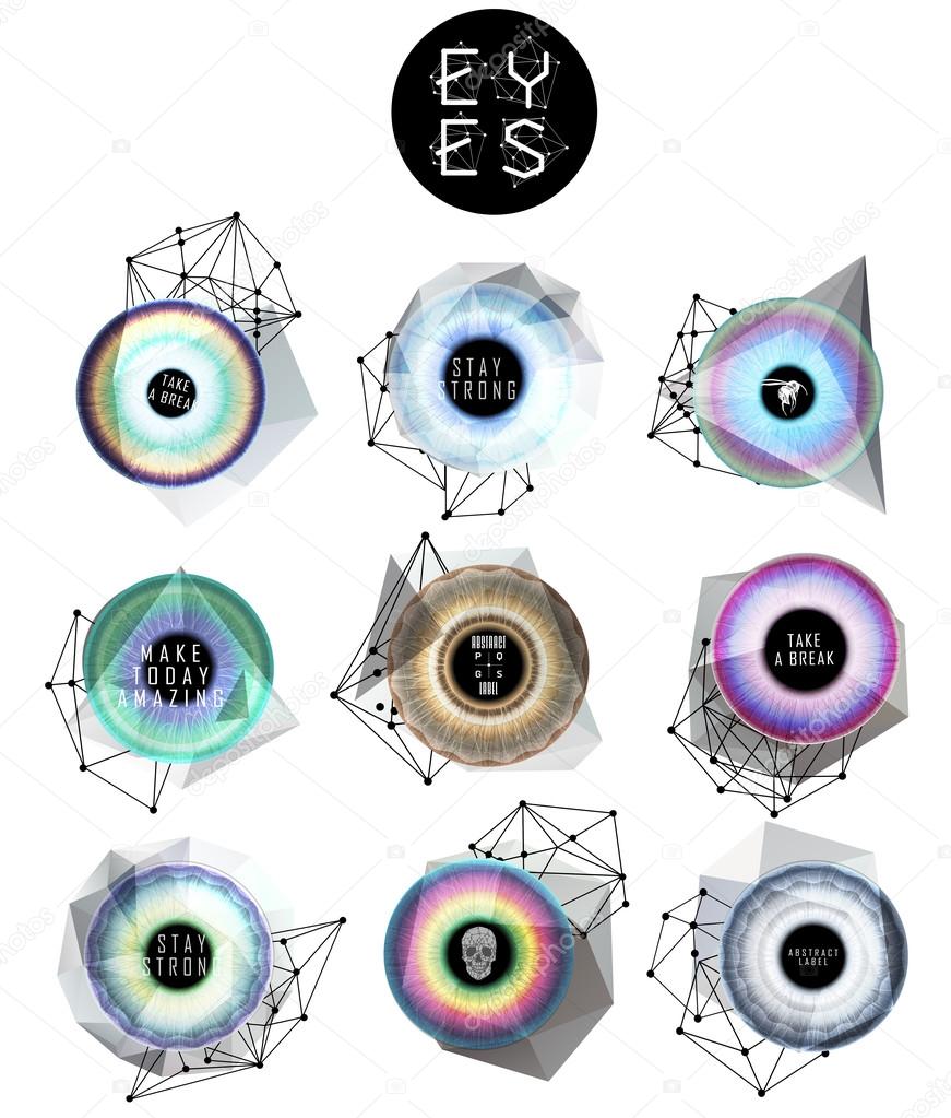  eyes collection, human pupil