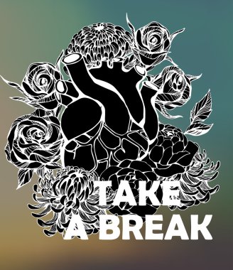 Tipografik arka plan el ile alıntı