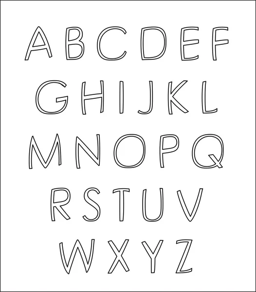 Alphabet. Éléments de conception — Image vectorielle
