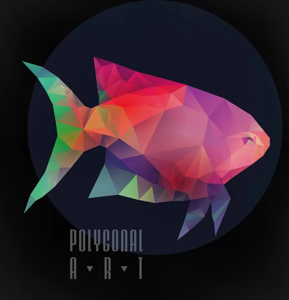 Poissons polygonaux abstraits — Image vectorielle