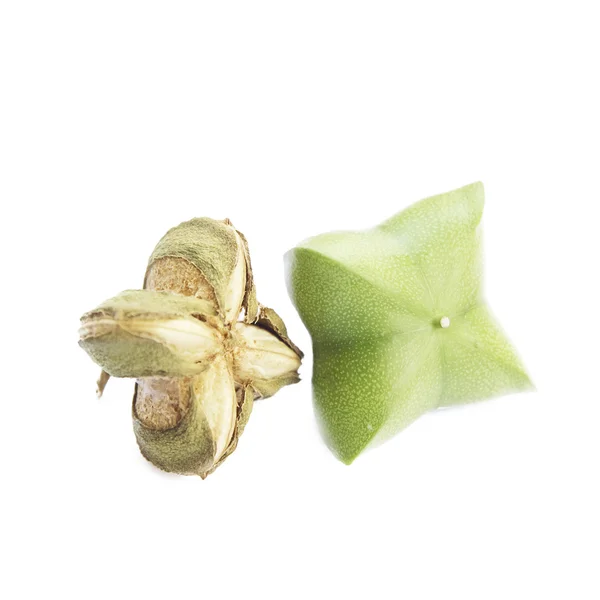 Sacha Inchi arašídy, kapsle semena plody sacha Inchi arašídy — Stock fotografie