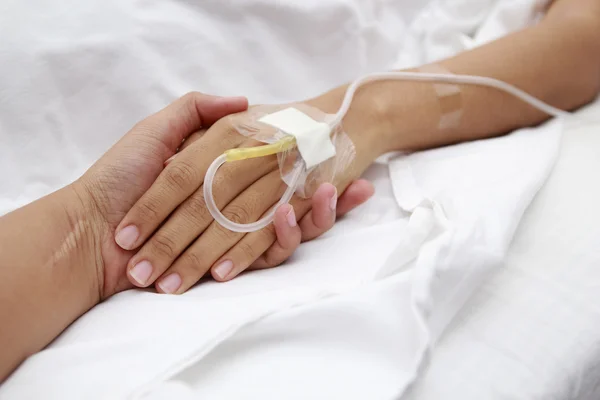 Kochsalzlösung intravenös (iv)) — Stockfoto