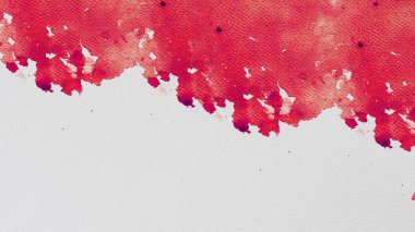 beyaz kağıt üzerinde kırmızı suluboya