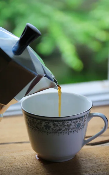 Espresso Moka Pot — Stock Photo, Image
