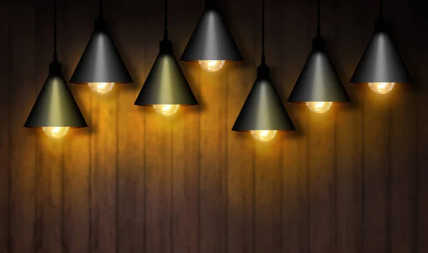Включена Лампочка Лампа — стоковое фото