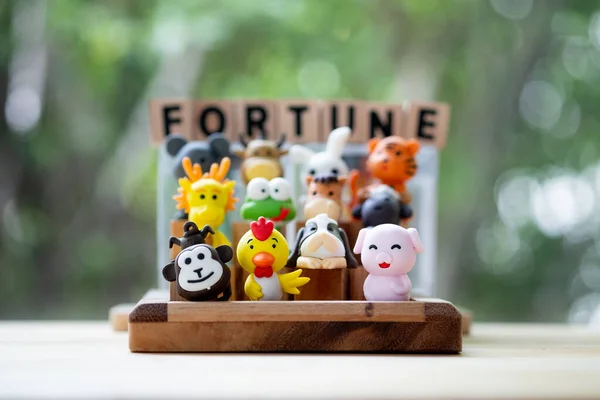 Bonito Animal Zodíaco Chinês Conceito Fortuna — Fotografia de Stock