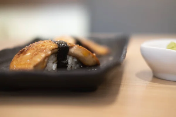 Grillowane Sushi Foie Gras Foie Gras Jest Najlepszym Składnikiem Każdego — Zdjęcie stockowe