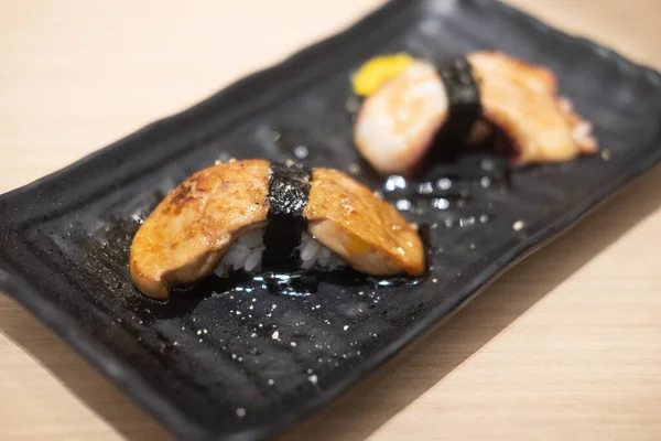 Des Sushis Gras Dans Restaurant Japonais Sushi Premium — Photo